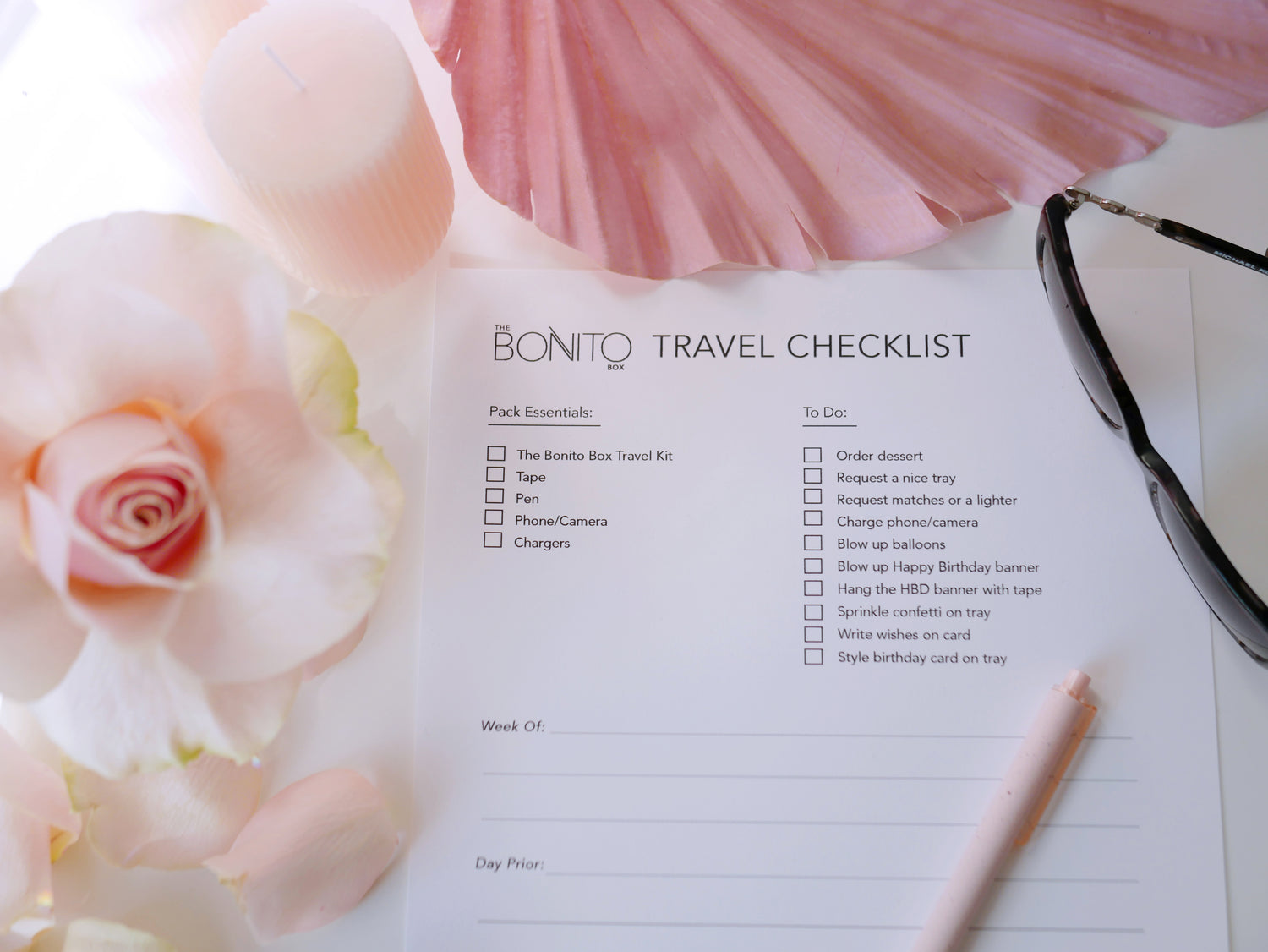 Download Free Checklist – The Bonito Box